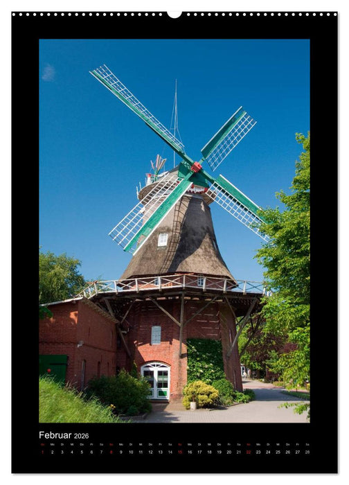 Windmühlen in Deutschland (CALVENDO Wandkalender 2026)