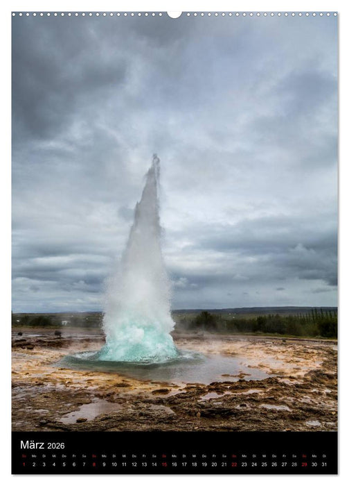 Island - Landschaften vom Wasser geprägt (CALVENDO Premium Wandkalender 2026)