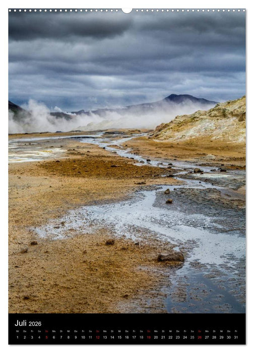 Island - Landschaften vom Wasser geprägt (CALVENDO Premium Wandkalender 2026)