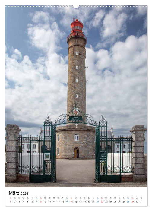 Leuchttürme an der Atlantikküste (CALVENDO Premium Wandkalender 2026)