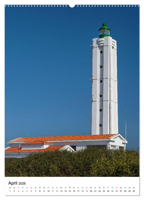 Leuchttürme an der Atlantikküste (CALVENDO Premium Wandkalender 2026)