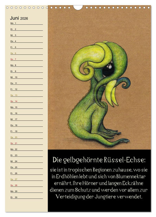 Fabelhafte Wesen / Geburtstagskalender (CALVENDO Wandkalender 2026)