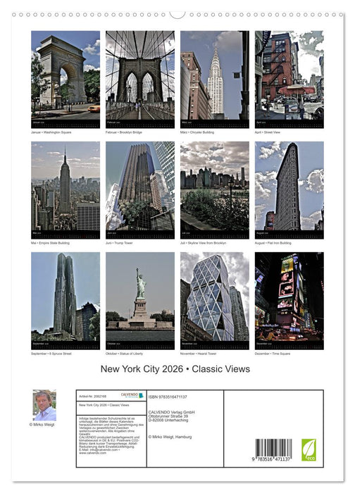 New York City 2026 • Classic Views (CALVENDO Premium Wandkalender 2026)