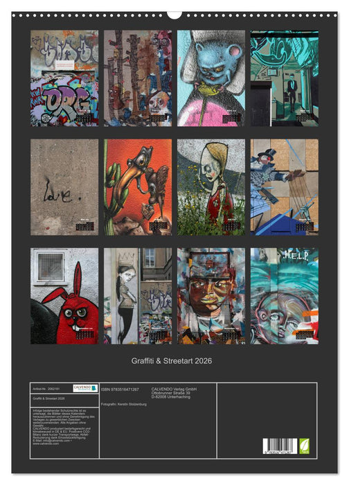 Graffiti & Streetart 2026 (CALVENDO Wandkalender 2026)