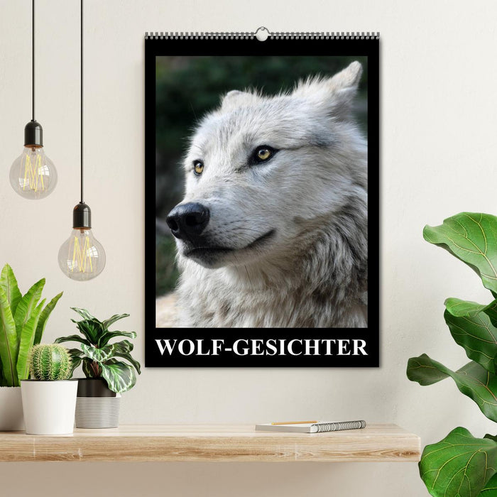 Wolf-Gesichter (CALVENDO Wandkalender 2026)