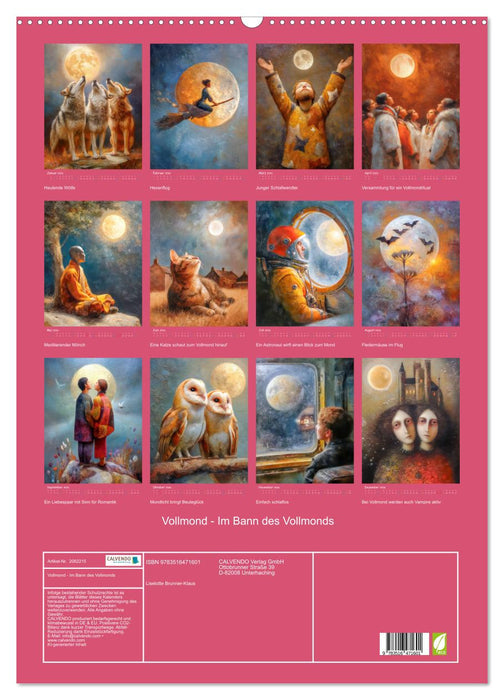 Vollmond - Im Bann des Vollmonds (CALVENDO Wandkalender 2026)