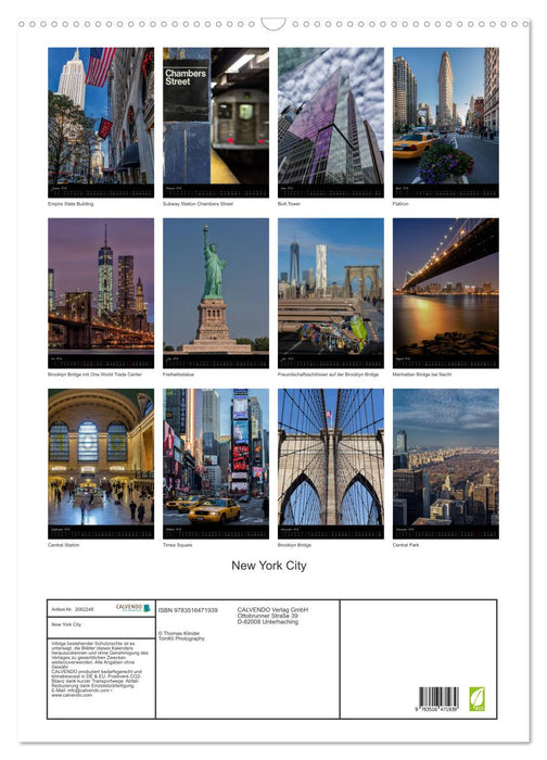 New York City (CALVENDO Wandkalender 2026)