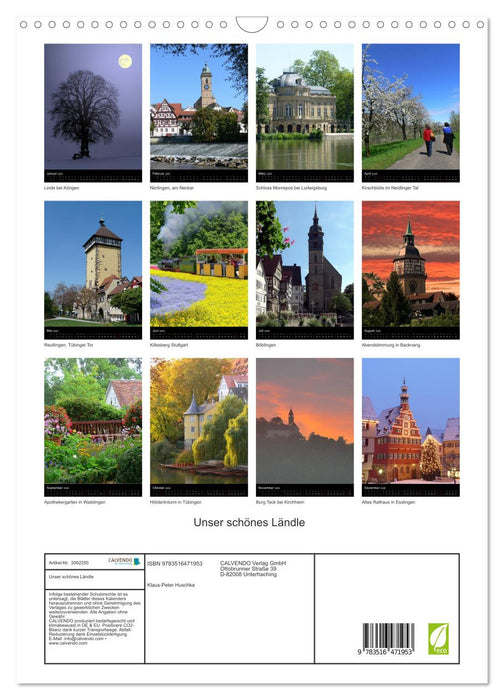 Unser schönes Ländle (CALVENDO Wandkalender 2026)