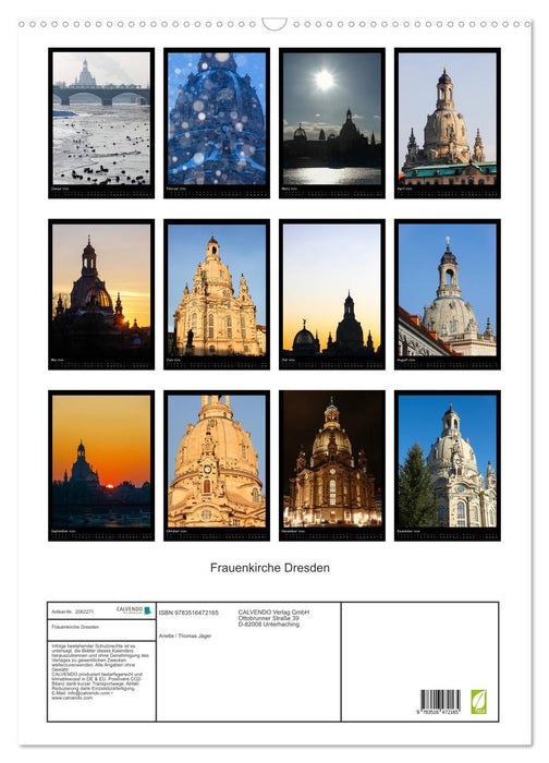 Frauenkirche Dresden (CALVENDO Wandkalender 2026)