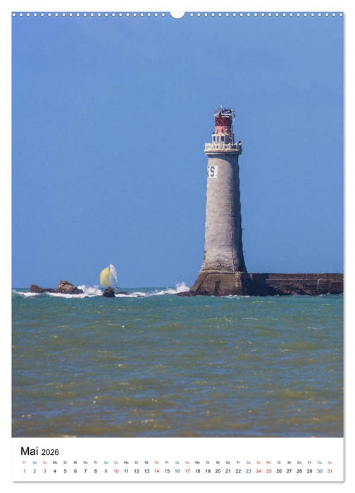 Leuchttürme an der Atlantikküste (CALVENDO Wandkalender 2026)