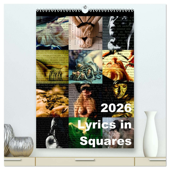 Lyrics In Squares (CALVENDO Premium Wandkalender 2026)