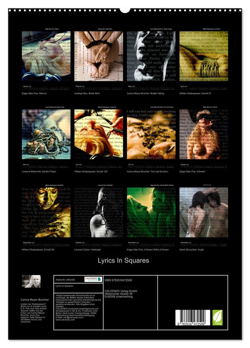 Lyrics In Squares (CALVENDO Premium Wandkalender 2026)