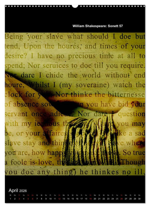 Lyrics In Squares (CALVENDO Premium Wandkalender 2026)