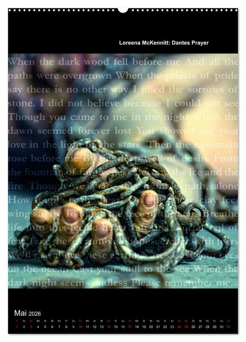 Lyrics In Squares (CALVENDO Premium Wandkalender 2026)