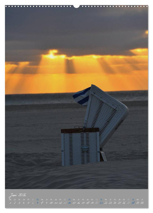 St. Peter-Ordings Lichtspiele (CALVENDO Premium Wandkalender 2026)