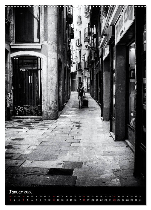 In den Straßen und Gassen Barcelonas (CALVENDO Wandkalender 2026)