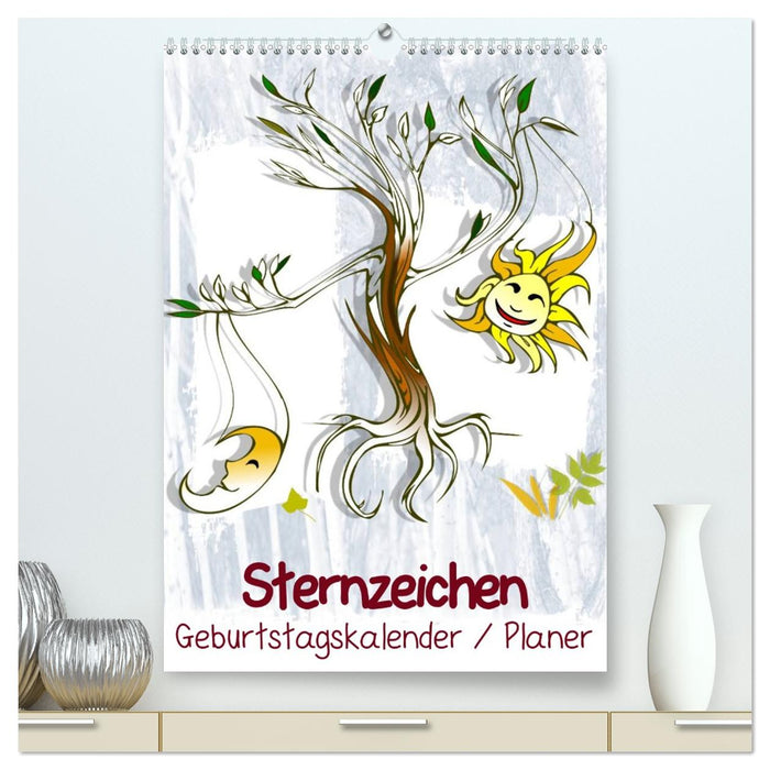 Sternzeichen • Geburtstagskalender / Planer (CALVENDO Premium Wandkalender 2026)