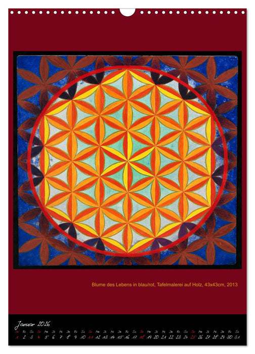 Die heilige Blume des Lebens - Mandalas von Istvan Seidel (CALVENDO Wandkalender 2026)