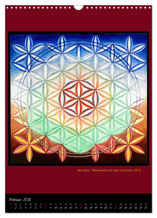 Die heilige Blume des Lebens - Mandalas von Istvan Seidel (CALVENDO Wandkalender 2026)