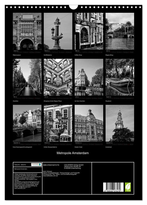 Metropole Amsterdam (CALVENDO Wandkalender 2026)