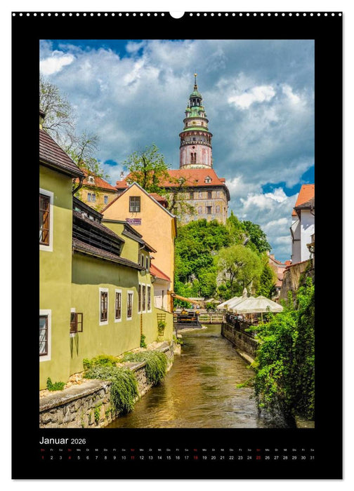 Cesky Krumlov Krumau (CALVENDO Premium Wandkalender 2026)