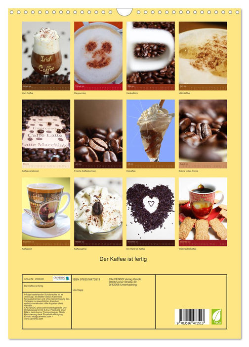 Der Kaffee ist fertig (CALVENDO Wandkalender 2026)