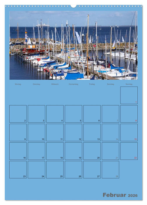 Rund um die Kieler Förde / Planer (CALVENDO Premium Wandkalender 2026)