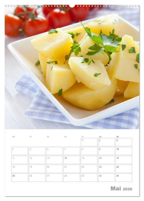 Vegetarisch durch das Jahr / Planer (CALVENDO Premium Wandkalender 2026)