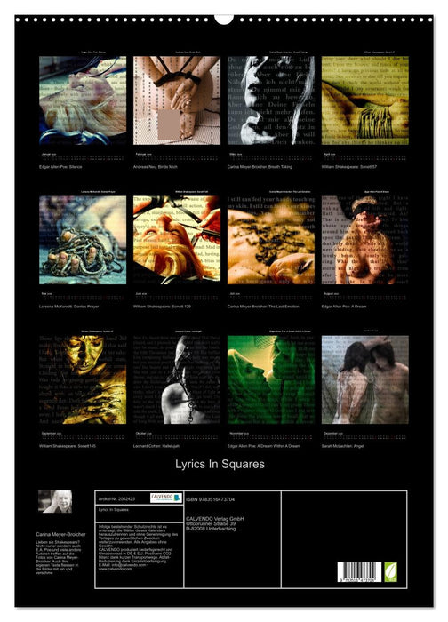 Lyrics In Squares (CALVENDO Wandkalender 2026)