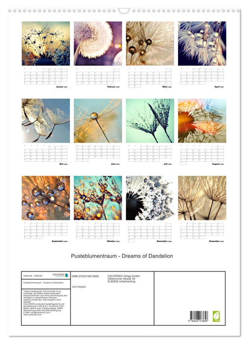 Pusteblumentraum - Dreams of Dandelion (CALVENDO Wandkalender 2026)