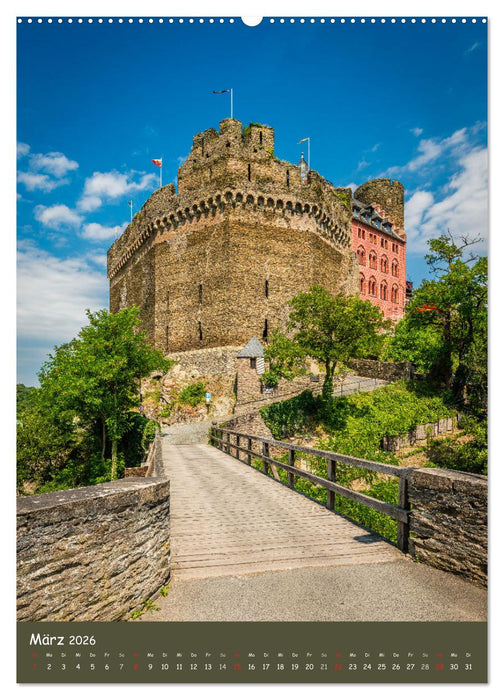 Burgen am Mittelrhein (CALVENDO Wandkalender 2026)