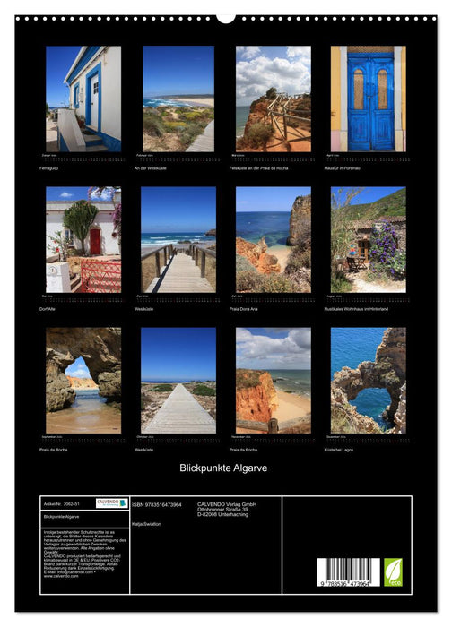 Blickpunkte Algarve (CALVENDO Premium Wandkalender 2026)