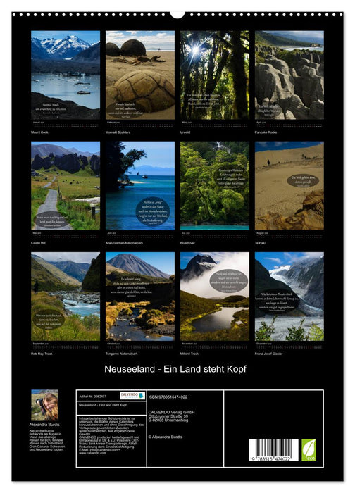 Neuseeland - Ein Land steht Kopf (CALVENDO Premium Wandkalender 2026)