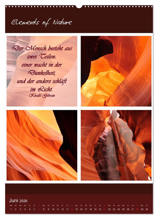 Elements of Nature (CALVENDO Premium Wandkalender 2026)