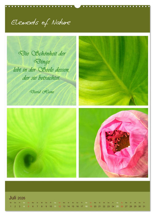 Elements of Nature (CALVENDO Premium Wandkalender 2026)