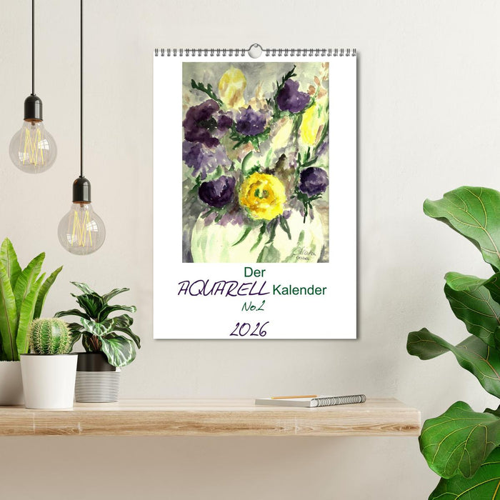 Der Aquarell-Kalender No.2 (CALVENDO Wandkalender 2026)