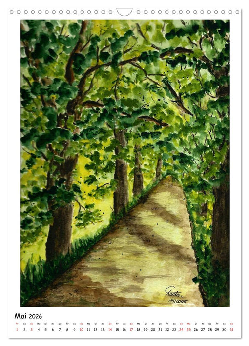 Der Aquarell-Kalender No.2 (CALVENDO Wandkalender 2026)