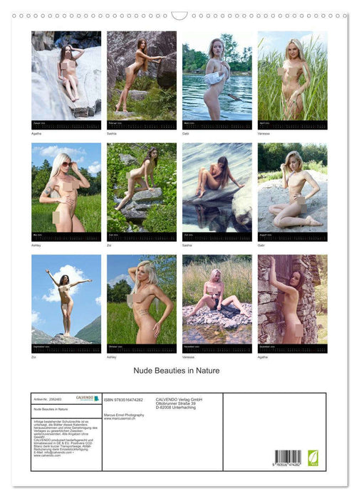 Nude Beauties in Nature (CALVENDO Wandkalender 2026)