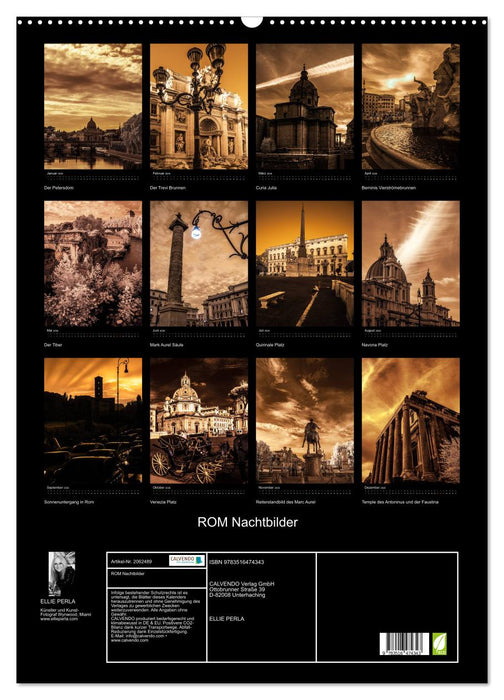 ROM Nachtbilder (CALVENDO Wandkalender 2026)