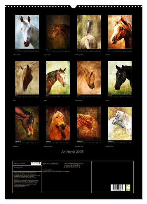 Art Horse 2026 (CALVENDO Wandkalender 2026)