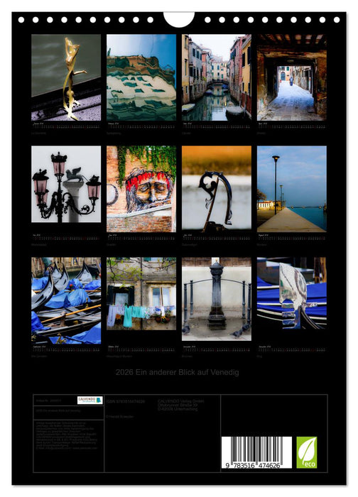 2026 Ein anderer Blick auf Venedig (CALVENDO Wandkalender 2026)