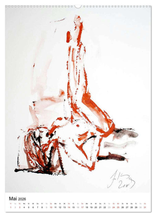 Erotische Aquarelle (CALVENDO Wandkalender 2026)