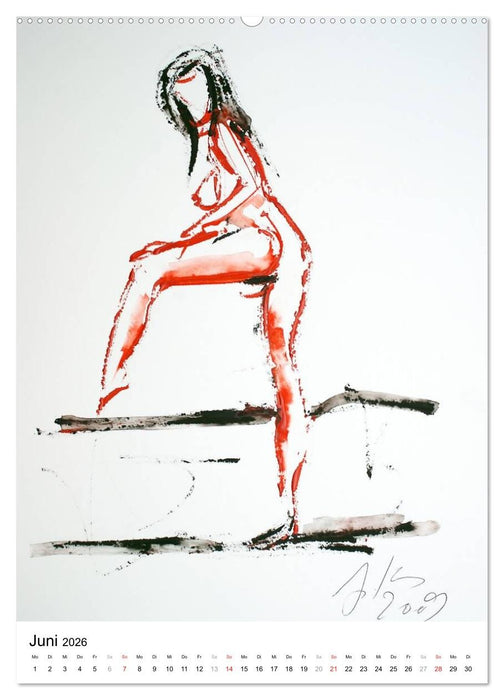 Erotische Aquarelle (CALVENDO Wandkalender 2026)