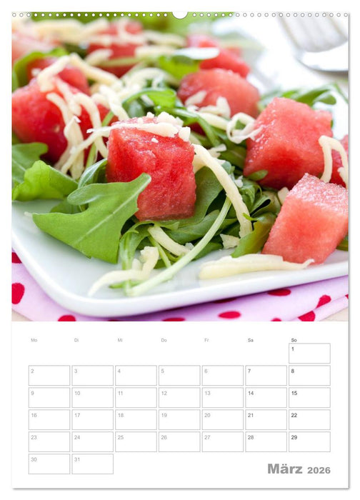 Vegetarisch durch das Jahr / Planer (CALVENDO Wandkalender 2026)