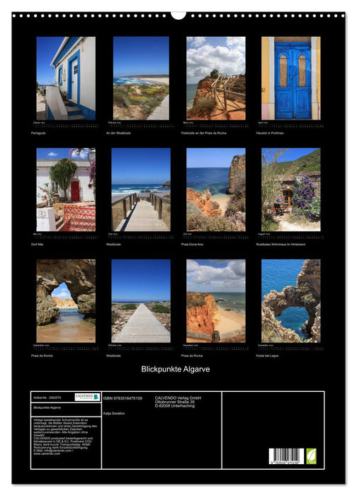 Blickpunkte Algarve (CALVENDO Wandkalender 2026)