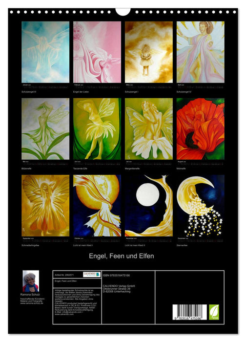 Engel, Feen und Elfen (CALVENDO Wandkalender 2026)