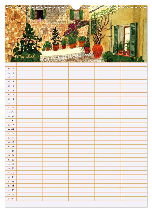 Blütenzauber - Familienplaner 2026 (CALVENDO Wandkalender 2026)