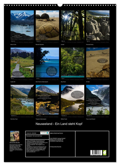 Neuseeland - Ein Land steht Kopf (CALVENDO Wandkalender 2026)