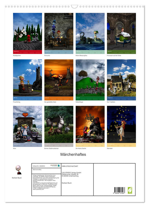 Märchenhaftes (CALVENDO Wandkalender 2026)