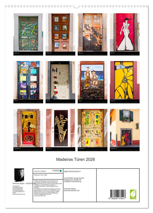 Madeiras Türen 2026 (CALVENDO Premium Wandkalender 2026)